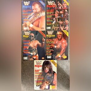 Vintage 1988 WWF Magazine Lot